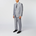 Linen Stripe Classic Fit Suit // Navy (US: 40R)