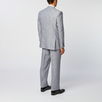 Linen Stripe Classic Fit Suit // Navy (US: 36R)