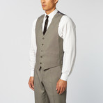 Birdseye Two-Tone Solid Classic Fit Suit // Salt + Pepper (US: 40R)