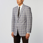 Plaid Classic Fit Blazer // Navy (US: 42R)