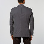 Linen Blend Windowpane Classic Fit Blazer // Blue (US: 48R)