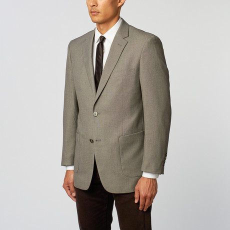 Birdseye Two-Tone Classic Fit Blazer // Salt + Pepper (US: 34R)