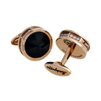 Montegrappa // NeroUno Pure Brilliance Cufflinks (Tiger Eye)