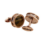 Montegrappa // NeroUno Pure Brilliance Cufflinks (Tiger Eye)