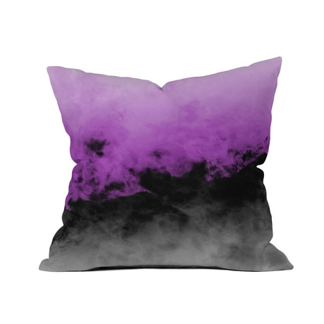 Throw Pillow // Zero Visibility Radiant Orchid (18" x 18" Square)