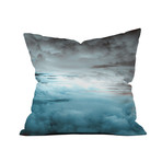 Throw Pillow // Glacier Painted Clouds (18" x 18" Square)