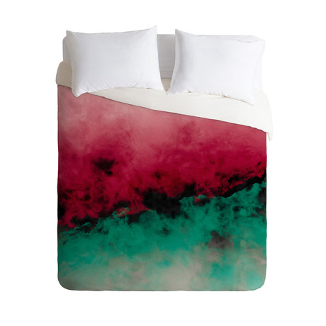 Duvet Cover // Zero Visibility Poinsettia Ombre (Twin)