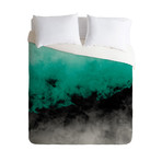 Duvet Cover // Zero Visibility Emerald (Twin)