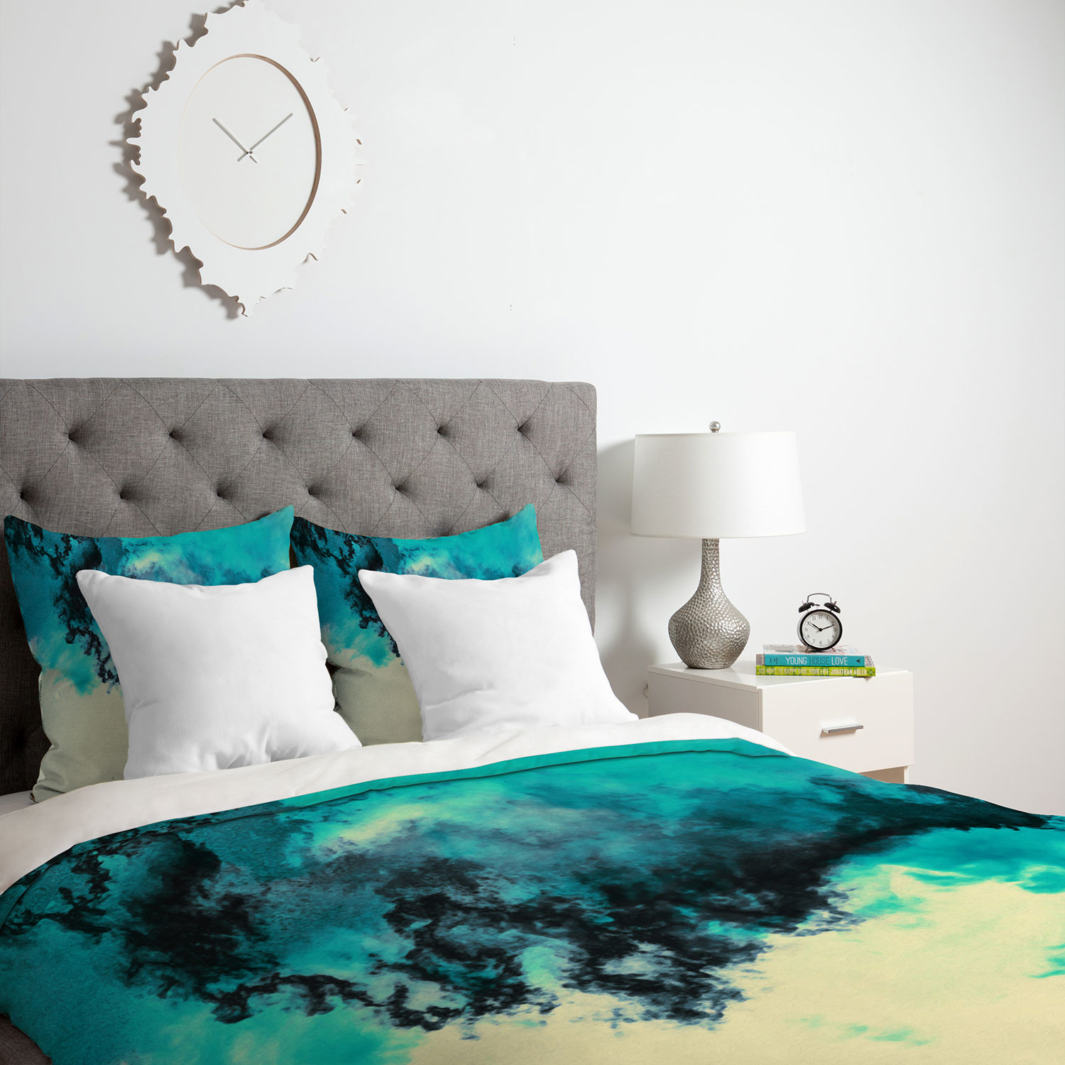 Duvet Cover // Painted Clouds V (Twin) - Deny Design - Touch of Modern
