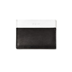 Leather Duplex Card Wallet // Black + White