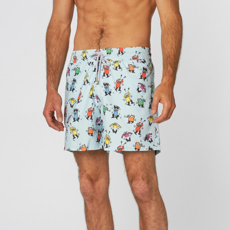 Maraca Man Swim Trunk // Light Blue (S)