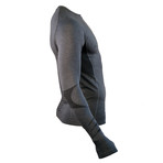 Long Sleeve Body Mapped Baselayer // Graphite Grey (S/MD)