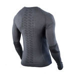 Long Sleeve Body Mapped Baselayer // Graphite Grey (S/MD)