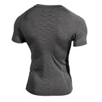 Short Sleeve Body Mapped Baselayer // Graphite Grey (Large/Extra Larrge)