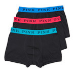 Thomas Pink // Jersey Boxer Short // Black + Royal // Pack of 3 (S)