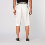 Belted Utility Short // White (36)