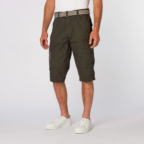 Belted Utility Short // Charcoal (30)