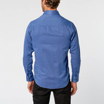 Button-Down Shirt // Blue Diamonds (M)