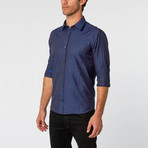 Button-Down Shirt // Navy Box Print (2XL)