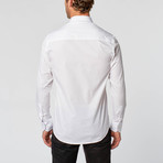 Button-Down Shirt // White + Navy Floral (M)