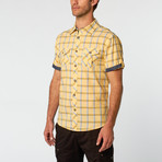 Short Sleeve Shirt // Yellow Plaid (M)