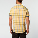 Short Sleeve Shirt // Yellow Plaid (M)