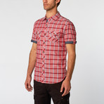 Short Sleeve Shirt // Red Plaid (XL)