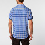 Short Sleeve Shirt // Blue Plaid (M)