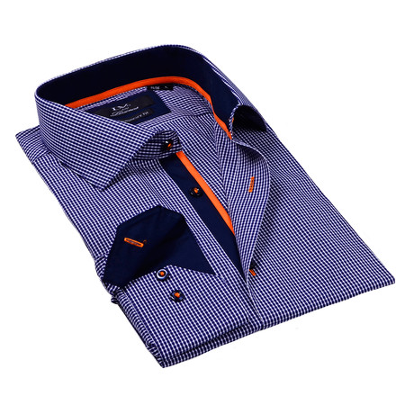 Classic Dress Shirt // Navy Gingham (S)