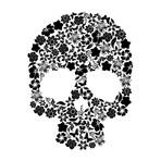 Skull Illustration (24"W x 30"H x 1.5"D)