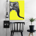 Nelly The Elephant // Yellow // Left (24"W x 30"H x 1.5"D)