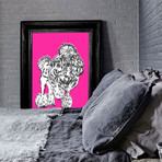 Madame Poodle (24"W x 30"H x 1.5"D)