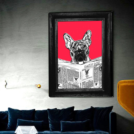 Frenchie The Bulldog (24"W x 30"H x 1.5"D)