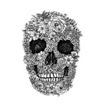 Blooming Skull (24"W x 30"H x 1.5"D)