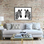 Zebra Love (30"W x 24"H x 1.5"D)