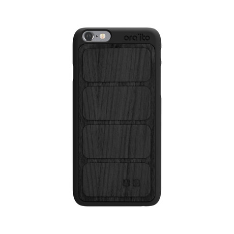 Wood Padding Pattern Hard Case // iPhone 6 + 6S // Black