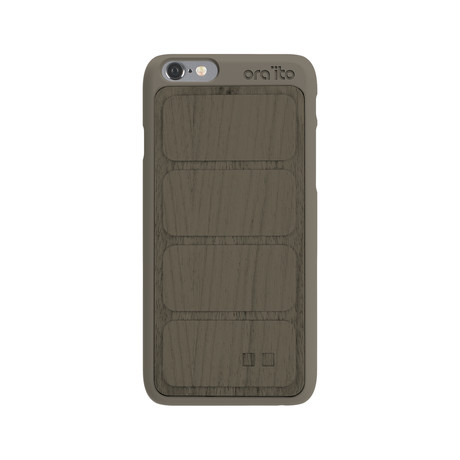 Wood Padding Pattern Hard Case  // iPhone 6 + 6S // Grey