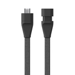 Carol Dual Micro USB Cable (Blue)