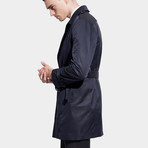 Milan Trench Coat // Navy (XS)