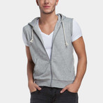 Sleeveless Hoodie // Grey (M)