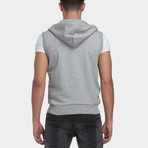 Sleeveless Hoodie // Grey (M)