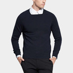 Square Neck Sweater // Navy (M)