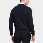 Square Neck Sweater // Navy (M)