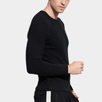 Ribbed Sweater // Black (L)