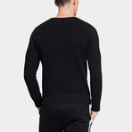 Ribbed Sweater // Black (XL)