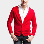 Classic Cardigan // Red (M)