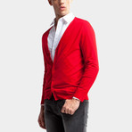 Classic Cardigan // Red (XS)