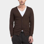 Classic Cardigan // Brown (XS)