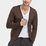 Classic Cardigan // Brown (XL)