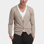 Classic Cardigan // Beige (XL)